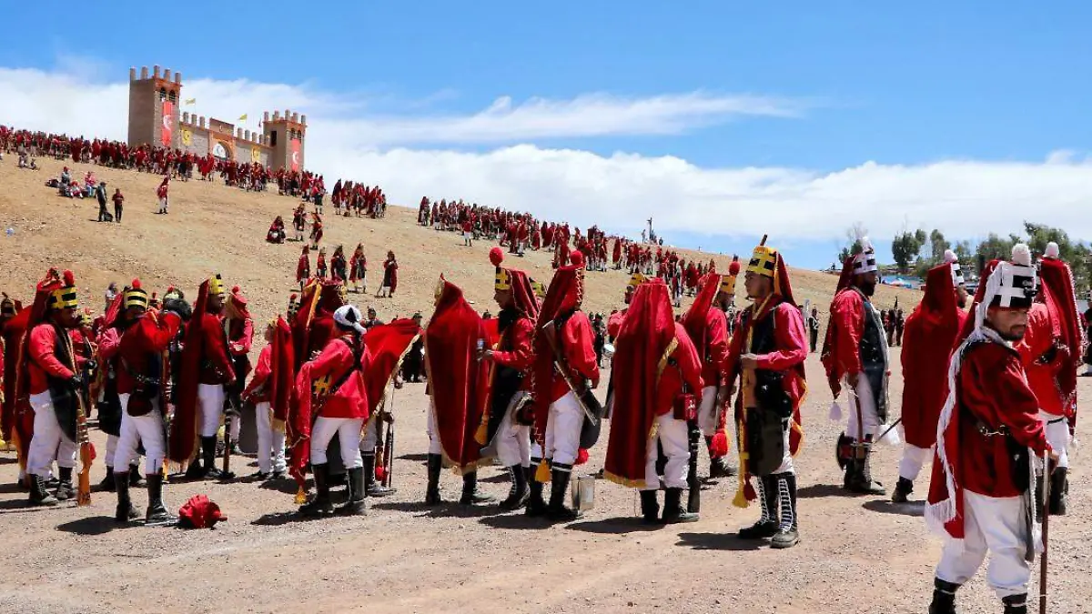 Representación de la Batalla de Lepanto en Lomas de Bracho